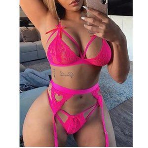 Pink-Purple Angel Lingerie Set